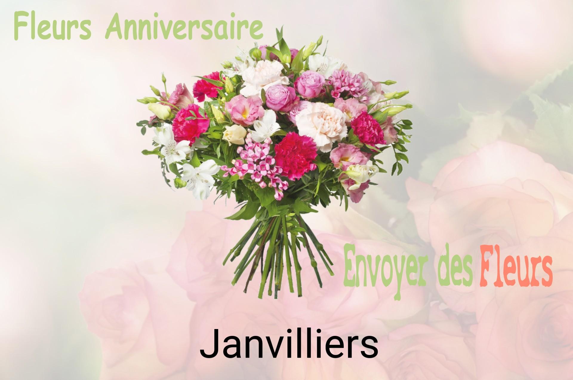 Bouquet de fleurs d’anniversaire livré à Janvilliers